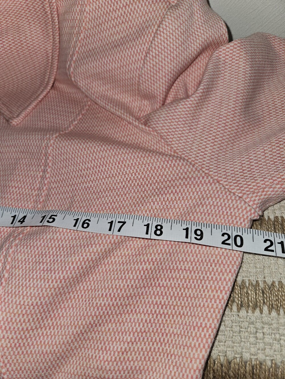 Cabi Take Peacoat 5 Topper Peachy Pink Textured Knit Gold Toned buttons - Picture 12 of 13